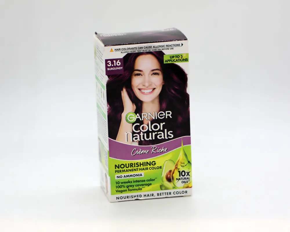 Shop Garnier Color Natural 3.16 Burgundy Hair Cream 70ml+60gm at ...