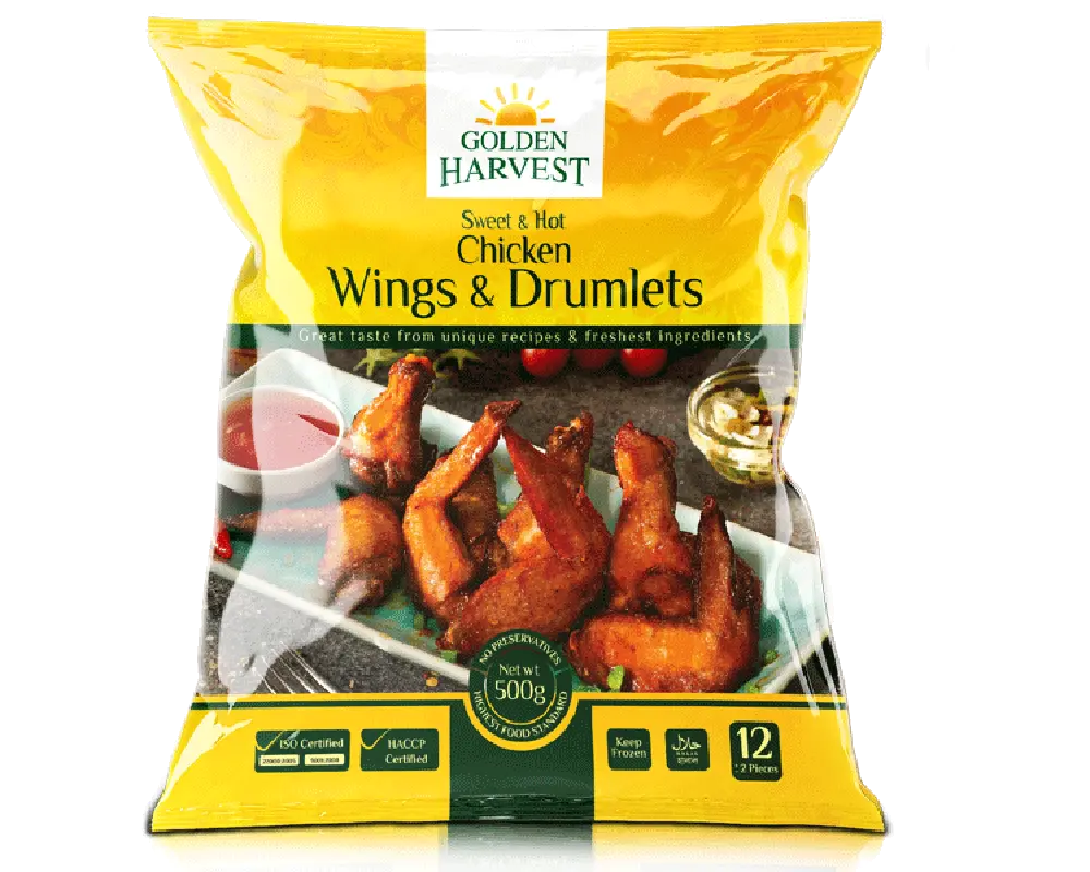 Golden Hervest Sweet & Hot Wings and Drumlets 500g