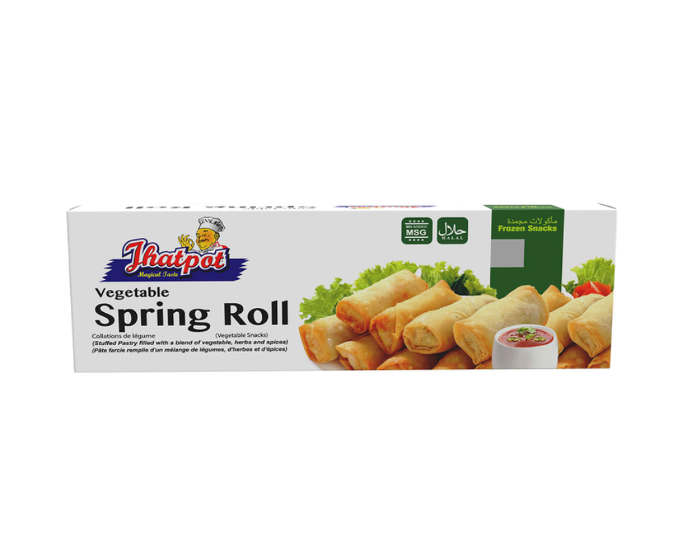 Jhatpot Vegetable Spring Roll 360gm (9Pcs)