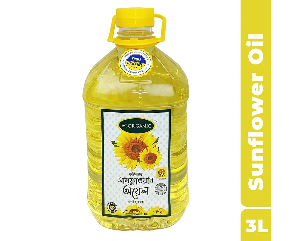 Ecorganic Sunflower Oil 3Ltr.