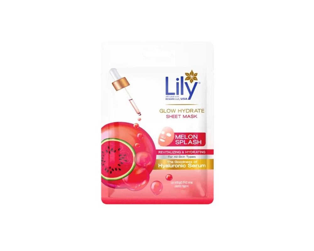 LILY Glow Hydrate Sheet Mask Melon Splash