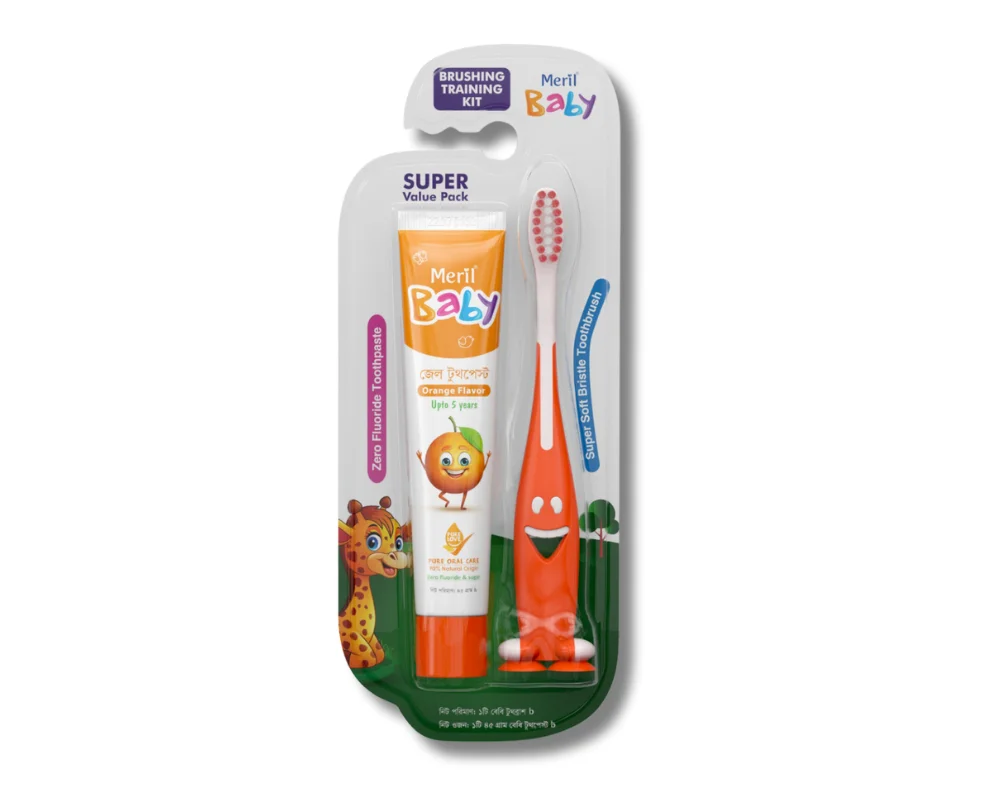 Meril Baby Gel Toothpaste With Brush 45g Best Prices at Your Trusted