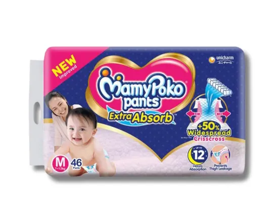 Shop Mamy Poko Pants Diaper M (7-12kg) 46Pcs India at