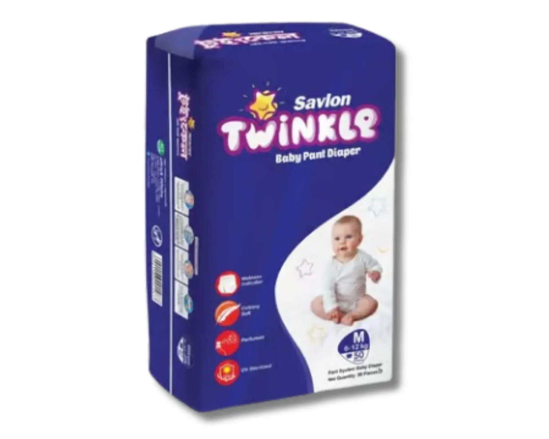 Savlon-Twinkle-Baby-Pant-Diaper-M-50pcs_1