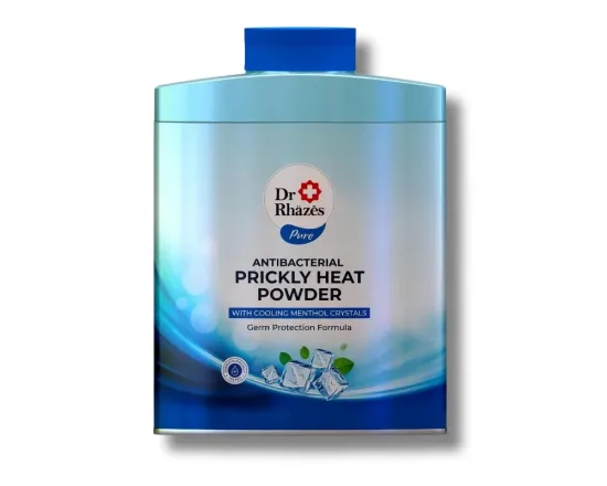 Shop Dr. Rhazes Antibacterial Prickly Heat Powder 150gm India (Buy1 ...