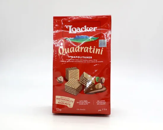 Shop Loacker Quadratini Napolitaner Wafer 125gm at Shwapno.com | ঢাকা ...
