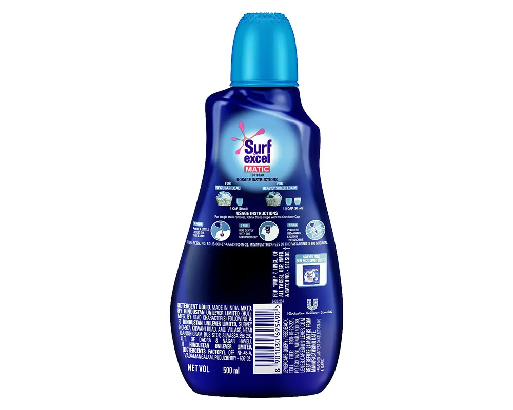 Surf Excel Matic Liquid Top Load 500ml