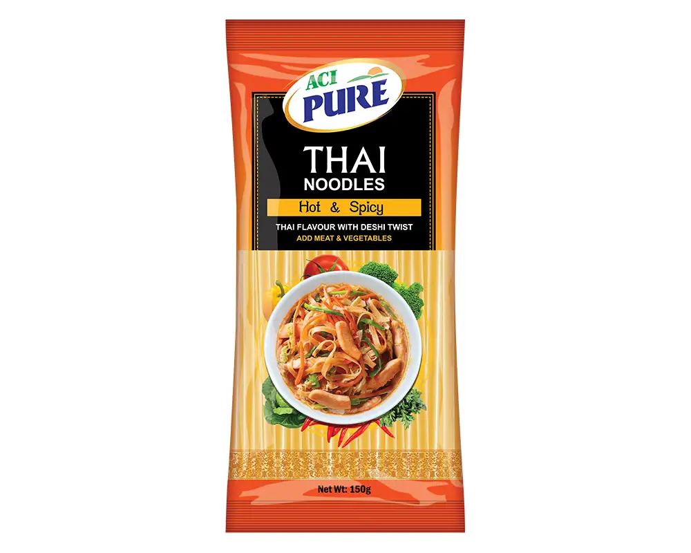ACI Pure Thai Noodles Hot & Spicy 150gm