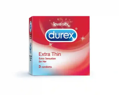 Durex Extra Thin Condoms – 3Pcs