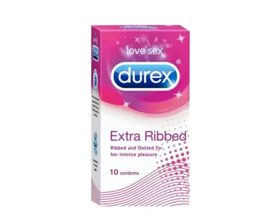Shop Durex Extra Ribbed Condoms – 10Pcs at Shwapno.com | ঢাকা
