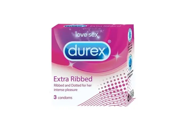 Shop Durex Extra Ribbed Condoms – 3Pcs at Shwapno.com | ঢাকা, চট্টগ্রাম ...